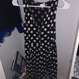 NEVER WORN BLACK AND WHITE POLKA DOT DRESS //H&M